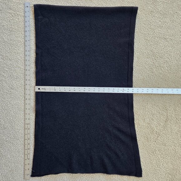 Accessories - Thick BLACK Cashmere Oversized Scarf Brushed Felted